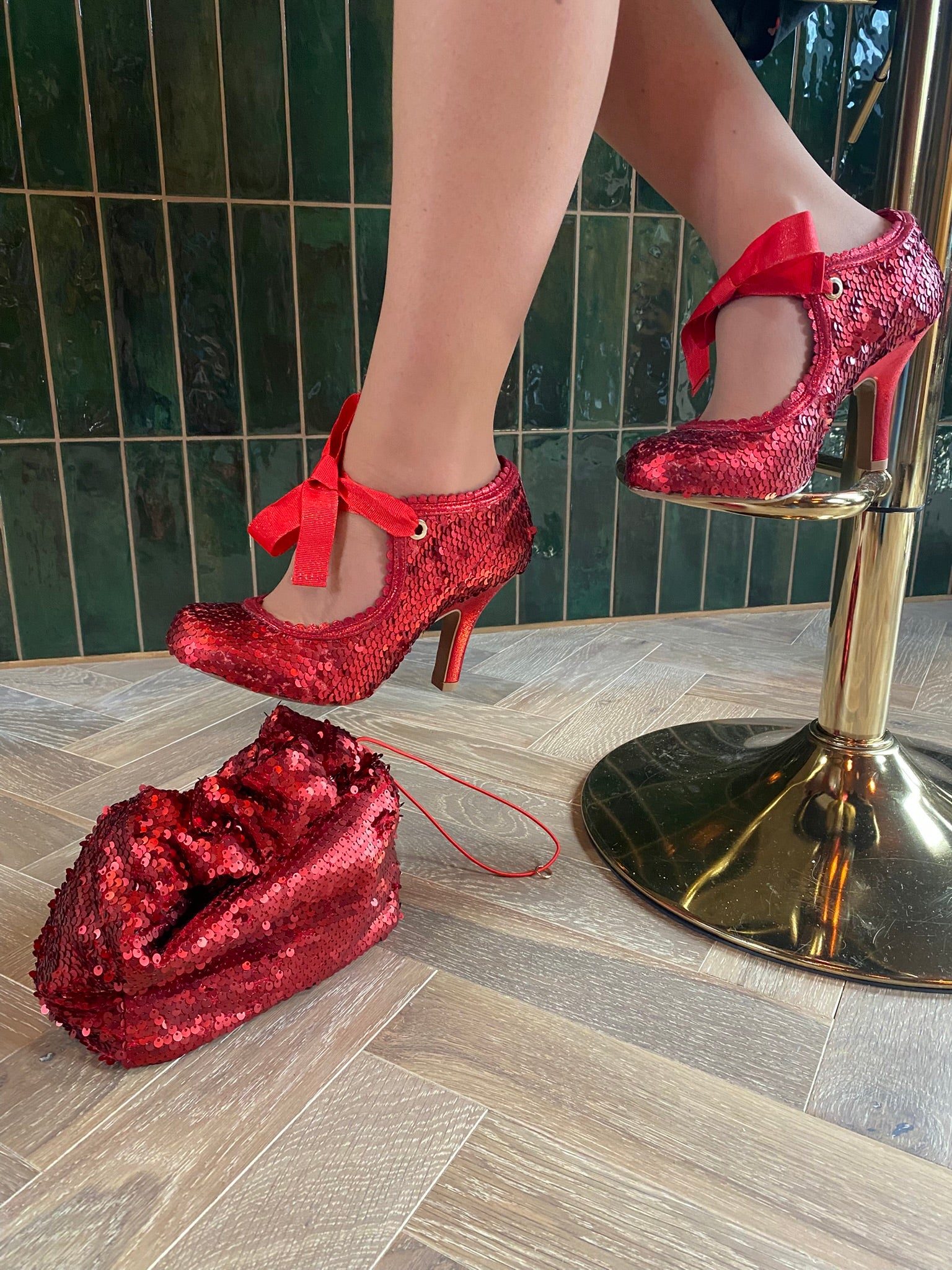 Willow WIDE FIT (Red Sequins)– Ruby Shoo