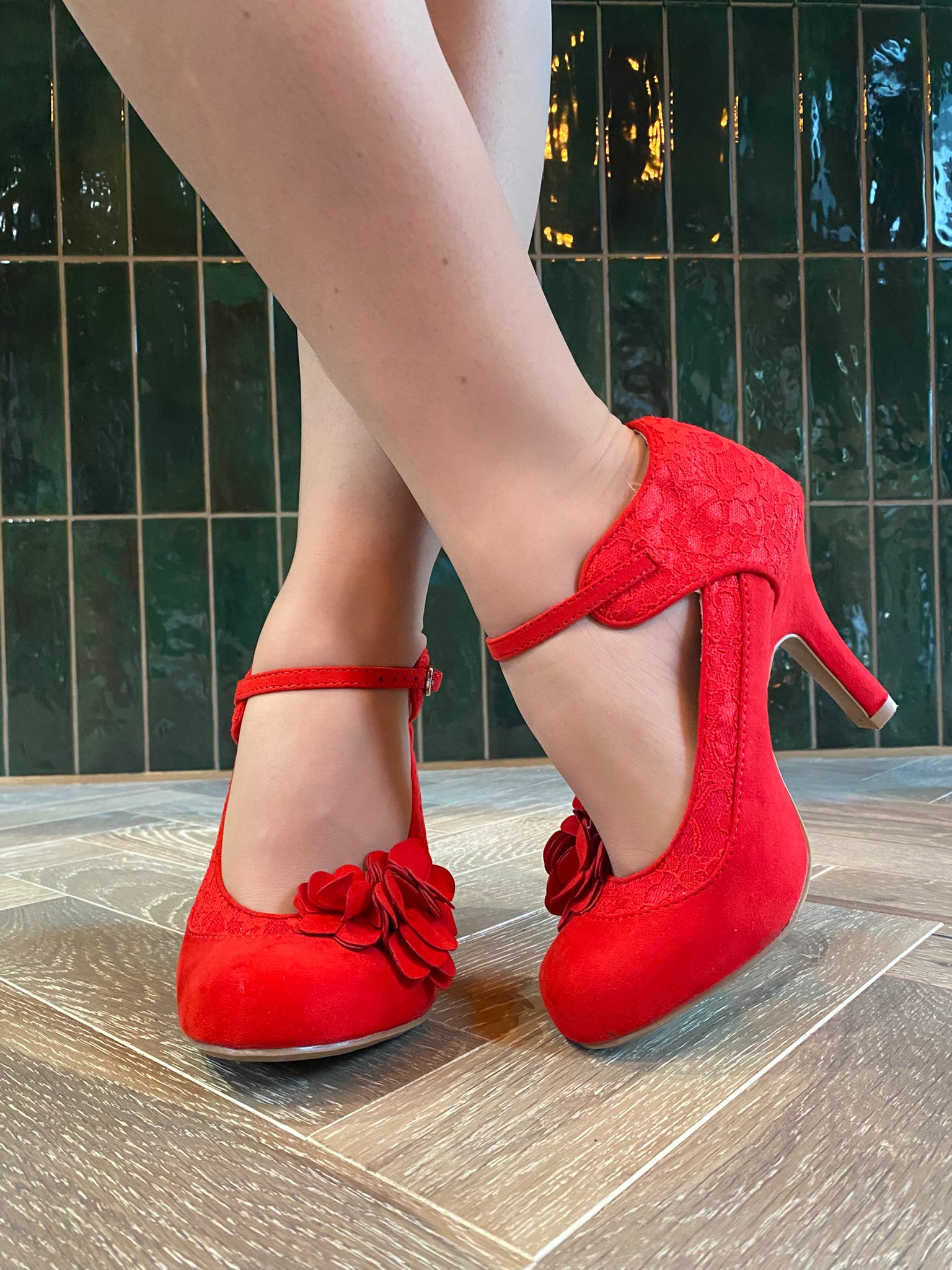 Melinda WIDE FIT (Red)– Ruby Shoo