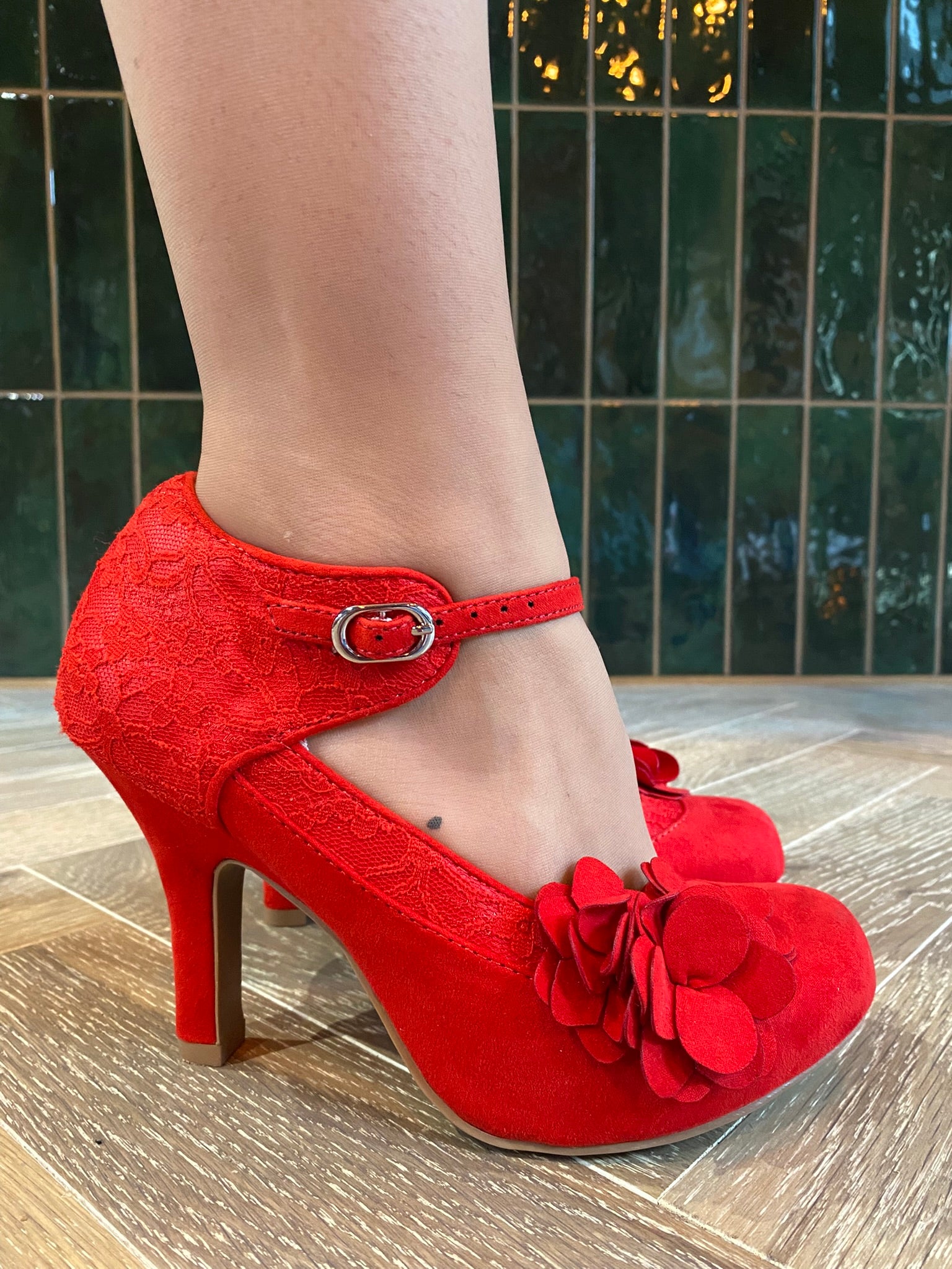 Melinda WIDE FIT (Red)– Ruby Shoo