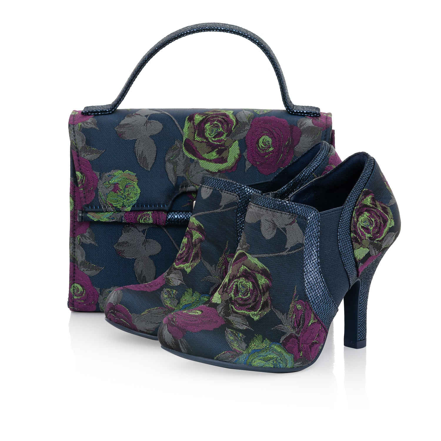 Juno (Navy Floral)– Ruby Shoo